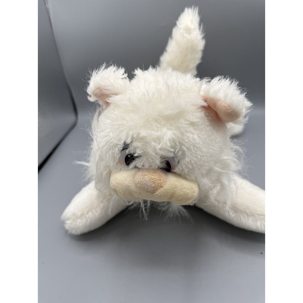Vintage Pound Purries White Cat Plush Tonka Hasbro 12” Kitten Stuffed